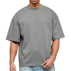 Camiseta de Hombre de Alta Calidad, 100% Algodón, Talla Grande, con Impresión Personalizada de su Logotipo, Camisetas de Verano Transpirables para Hombre - Product Image 3