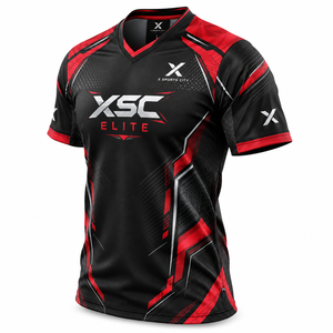 Maillots d'équipe professionnels pour hommes, vêtements d'e-sport |   Noir, rouge et six variations de couleurs |   Fabricant OEM ODM |   X Sports City | - Product Image 3