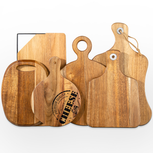 Tabla de Cortar Hexagonal de Madera de Acacia con Acabado Natural - Product Image 4