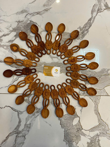 Hot Price Flower Spoon Coffee Mixing Wooden Spoon Dong Nai Aria Model for Kitchen Dining <b>Table</b> Parties by 99 Gold Data - Product Image 5