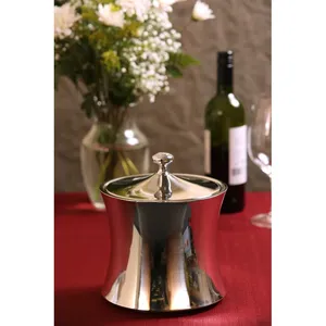 Seau à glace pour cocktails moderne, écologique, en acier inoxydable et aluminium, fait main, design classique de bar haut de gamme, Zahid Export - Product Image 2