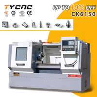 Torno CNC de Cama Plana Horizontal CK6150, Control GSK, Torno CNC Totalmente Automático, Centro de Torneado CNC de Metal