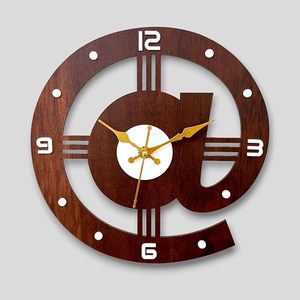 Wooden AA <b>Battery</b> Powered Hanging Wall <b>Clock</b> Quartz Analog Round Custom Size Modern Design for Living Room Home Decor - Product Image 1