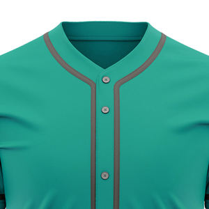 Camiseta de Béisbol Personalizada, Impresa, de Manga Corta, de Alta Calidad, Unisex, Deportiva, Transpirable, Cuello en V, Poliéster y Algodón, Malla Fresca - Product Image 3