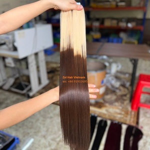 ผมเวียดนามแท้แบบมัดเป็นช่อ ขายส่ง คุณภาพสูง ทนทานต่อการหลุดร่วง ผมมนุษย์แบบหยิก แบบตรง แบบลอน  รับสั่งทำตามแบบ - Product Image 1