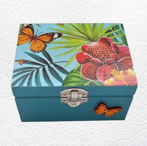 Custom Hand Painted <b>Wooden</b> Packaging Box Luxury Decorative Storage Case for Gifts Jewelry and Souvenirs Handmade - Product Image 5
