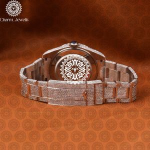 Reloj de Lujo para Hombre Charm_Jewells, Caja de Acero Inoxidable, Esfera Analógica de 40 mm, Cierre Oculto con Botón, Cristal, Mecánico Automático - Product Image 2