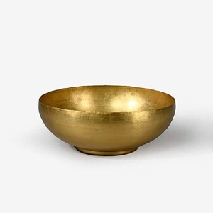 Cuenco de Latón Martillado a Mano, Elegante Centro de Mesa Decorativo Dorado Mate para Frutas, para Sala de Estar y Comedor - Product Image 3