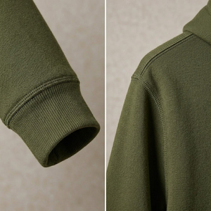Hoodie d'hiver personnalisé avec logo, tissu polaire, pull-over homme, séchage rapide, respirant, uni, streetwear décontracté homme & femme - Product Image 4