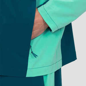 Men's Hooded Color Blocking Track Suit <b>Set</b> <b>Knitted</b> Polyester Quick Dry Sporty Autumn Jogger Outwear Two Piece Zipper Front Logo - Product Image 3