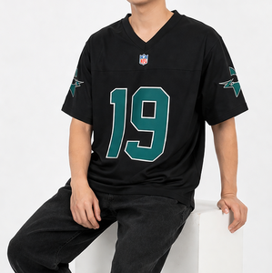 Último modelo al por mayor, diseño personalizado impreso, jersey informal de media manga, de secado rápido, tela cómoda que absorbe la humedad, talla adulta OE - Product Image 1