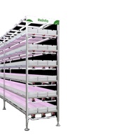Support agricole vertical modulaire Reinfa-Étagères mobiles extensibles avec irrigation marémotrice réglable