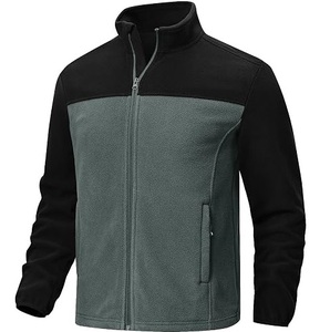 <b>Black</b> Color Oversize Zip Up Outdoor Fleece Jackets Reversible Polar Sherpa Fleece Jacket for <b>Men</b> & Women Warm Winter Clothing - Product Image 3