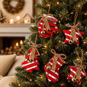 High Quality <b>Christmas</b> Tree Mini Ornaments Cloth Traditional Hanging <b>Supplies</b> Miniature <b>Decoration</b> Accessories Party Atmosphere - Product Image 3