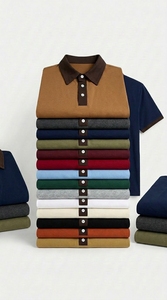เสื้อโปโลผู้ชาย โพลีเอสเตอร์ ออกแบบเองได้ ระบายอากาศ แห้งเร็ว สวมใส่สบาย เหมาะสำหรับกอล์ฟ ชุดกีฬา ยูนิฟอร์ม ผลิตจำนวนมาก รับผลิตแบบ OEM - Product Image 2