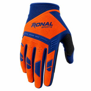 ถุงมือมอเตอร์ไซค์ RONAL SPORTS แบบกำหนดเอง สำหรับมอเตอร์ครอส ปั่นจักรยาน กีฬากลางแจ้ง ระบายอากาศได้ดี รองรับหน้าจอสัมผัส ผลิตจากโพลีเอสเตอร์และผ้าฝ้าย พร้อมหัวเข็มขัด - Product Image 2