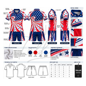 Camiseta de rugby personalizada 100% poliéster transpirable para hombre, uniforme de rugby para adultos para deportes - Product Image 5