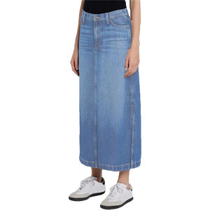 Jupes en jean pour femmes, mode tendance, modernes, décontractées, respirantes, teintes unies, 100% coton - Product Image 4