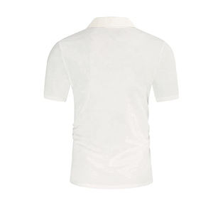 เสื้อโปโลชายพิมพ์ลายดิจิตอลโลโก้สั่งทำขายส่ง ผ้าโพลีเอสเตอร์/คอตตอนผสม ระบายอากาศได้ดี เหมาะสำหรับใส่ทำงานลำลอง ลายต้นมะพร้าว - Product Image 4