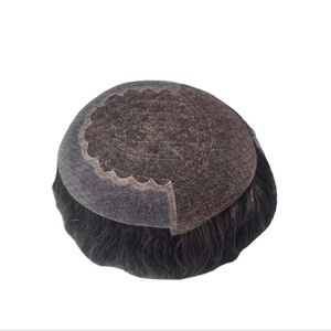Q6 Model 100% Human Hair Lace Front <b>Wig</b> for <b>Men</b> Remy Indian Hair Customized Color Middle/Center Design Taz Hair BD - Product Image 3