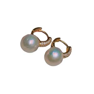 Pendientes de Perlas de Agua Dulce de Estilo Retro Francés, Diseño de Pájaro Pequeño, Joyería de Perlas Naturales de Lujo Ligero - Product Image 5