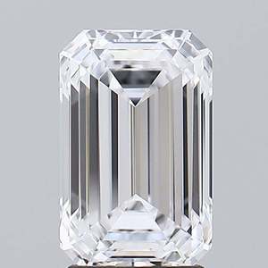 Diamante de Laboratorio de Lujo de 10 Quilates, Corte Esmeralda, Certificado IGI, Color E, Claridad VVS VS, Excelente Brillo, Diamante Suelto - Product Image 2