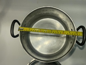Marmite à soupe vintage en cuivre de qualité assurée avec couvercle, double poignée, compatible four, gaz et induction - Product Image 2