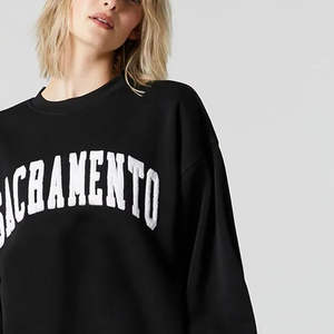 Sudadera de Algodón para Comodidad Diaria, Ligera, Informal, Holgada, para Mujer, Sudadera Moderna con Cuello Redondo - Product Image 6