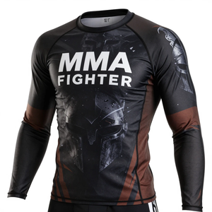 เสื้อรัดกล้าม MMA ดีไซน์ใหม่ มีสินค้าในสต็อก ขายส่งเสื้อรัดกล้าม MMA แบบมืออาชีพ เสื้อรัดกล้าม MMA พิมพ์ลายแบบ Sublimation - Product Image 2