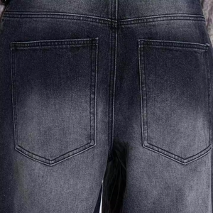 Jeans de Mezclilla para Hombre de la Mejor Calidad, Personalizados, 100% Algodón, Estilo Urbano, Desgastados, Holgados, de Pierna Ancha - Product Image 5