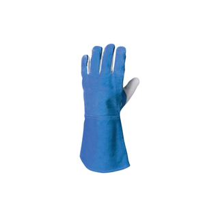 Gants de soudage en cuir de vache de 16 pouces, résistants à la chaleur, ignifuges, respirants, confortables, anti-éclaboussures, protection contre les éclaboussures de métal fondu - Product Image 5