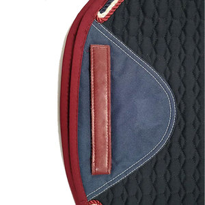 BRAND ZONE1995 Tapis de selle classique personnalisé en coton satiné avec doublure en maille, durable et confortable pour l'équitation et le saut d'obstacles - Product Image 6