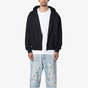 OEM New Arrival Pullover Manufacturer Designer Custom High Quality Cotton Adjustable Vintage Distressed Men Zipper Hoodies 2026 - Product Image 2