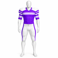 Vêtements de sport de football américain à manches courtes pour hommes, style tendance, logo personnalisé de haute qualité, uniforme respirant
