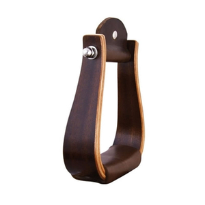 Estribos de Cuero para Caballo, Soporte para Pies de Equitación, Accesorio para Silla de Montar Occidental, Equipo de Montura Duradero Hecho a Mano, Entrenamiento de Vaqueros - Product Image 2