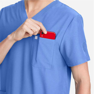 New Style V Neckline Short Sleeve Man <b>Scrubs</b> Hospital Dentist Medical Uniform Sets Men <b>Scrub</b> Uniform Set At Low Price - Product Image 4