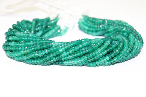 Cuentas facetadas de ónix verde natural AAA de 4-4.5 mm, hebras de 13 pulgadas, piedras preciosas sueltas para la fabricación de joyería a precio de mayoreo. - Product Image 6