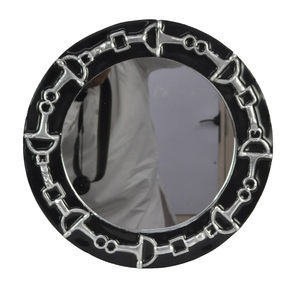 Decorative Round <b>Framed</b> <b>Mirror</b> <b>Silver</b> Horse Bit Design Wall <b>Mirror</b> Living Room Home Decoration Wall <b>Mirror</b> Luxury - Product Image 6