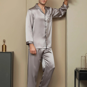 Ensemble de pyjama à manches longues de haute qualité pour hommes, design unique, tenue de nuit ample pour hommes, en vente en ligne - Product Image 5
