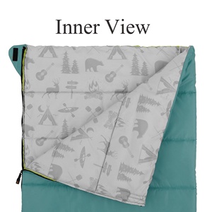 Saco de Dormir para Montañismo y Camping, de 3 Estaciones, Forma Rectangular, Tipo Sobre, Tamaño Individual, Ecológico, Orientado a la Exportación, Venta al Por Mayor - Product Image 3