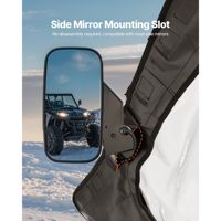 Puertas Superiores para Cabina de UTV Polaris RZR PRO XP Turbo R 2020-2024, de Polímero, Resistentes al Viento, Apertura Manual