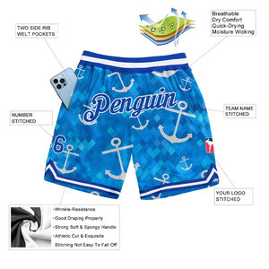 Shorts de basketball légers et respirants en maille, style athlétique classique coupe ample 2025 - Product Image 5