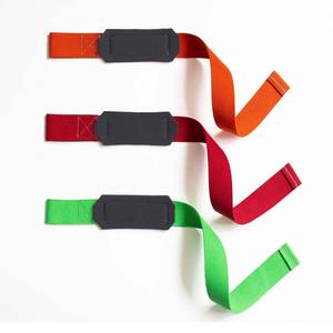 Sangles d'assistance robustes pour l'haltérophilie, antidérapantes, à prise épaisse, avec bandes de maintien pour poignets, pour soulevés de terre et développés couchés - Product Image 6