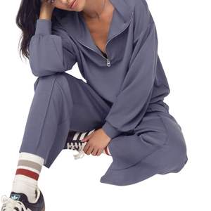 Pantalones Deportivos Casuales de Algodón para Mujer, Pantalones Holgados de Alta Calidad con Logotipo Personalizado, Pantalones de Invierno Holgados de Algodón y Poliéster - Product Image 1