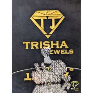 Colgante con Nombre Personalizado, con Incrustaciones de Diamantes Moissanite VVS, Plata 925, Estilo Rapero, Hip Hop, Joyería Personalizada de Trisha Jewels - Product Image 5