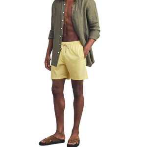Short de bain pour hommes, short de plage pour hommes avec cordon de serrage élastique à la taille, doublure en maille douce et poches - Product Image 3