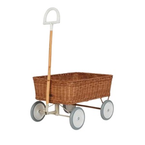 4-Wheel Wagon Trailer Handmade Storage Basket Wholesale eco-friendly Made in Vietnam Ready to stock - Product Image 1