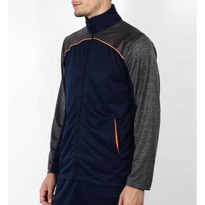 Veste de sport zippée et survêtement de jogging pour homme grande taille et décontracté pour streetwear en nylon et polyester - Product Image 1