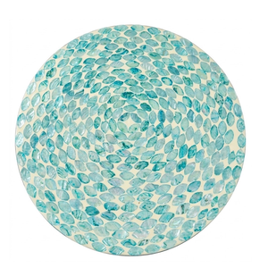 Sous-plat décoratif en nacre pour décoration de mariage bohème et style repas côtier raffiné - Product Image 2