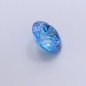 Diamant CVD créé en laboratoire, taille ronde, 0,99 carat, couleur bleu vif fantaisie, clarté VS1, polissage excellent, pierre brute de qualité supérieure - Product Image 4